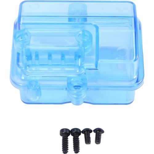 Blue Plastic Waterproof Receiver Receiving Box for Huanqi 727 / Slash RC Car Remote Control Accessory