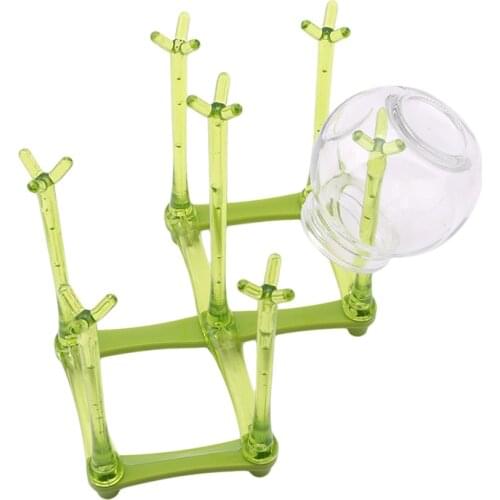 Bottle Cup Foldable Drying Rack Storage Feeding Portable Folding Rack Dry Travel Water Mug Drainer Cup Stand Glass Holder Shelf