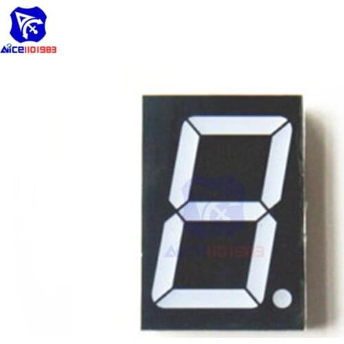 Diymore LED Module Common Cathode 10 Pin 1 Bit 7 Segment 2.2 x 1.5 x 0.43 Inch 1.8" Red LED Display Digital Tube