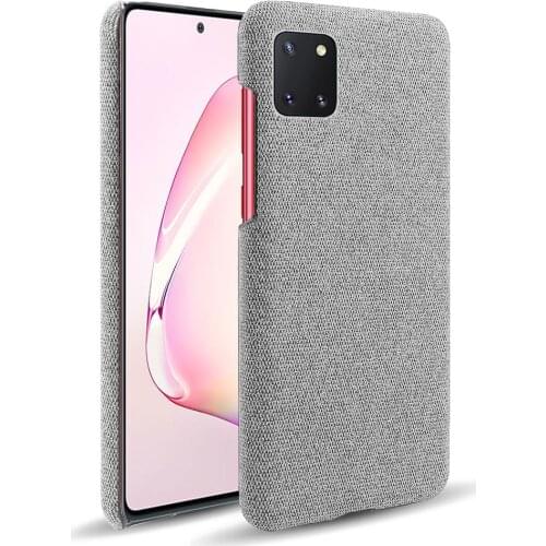 Cloth Cases For Samsung Galaxy Note 10 Lite Case Slim Retro Cloth Hard Phone Cover For Samsung Note10 lite A81 M60S Coque Capa