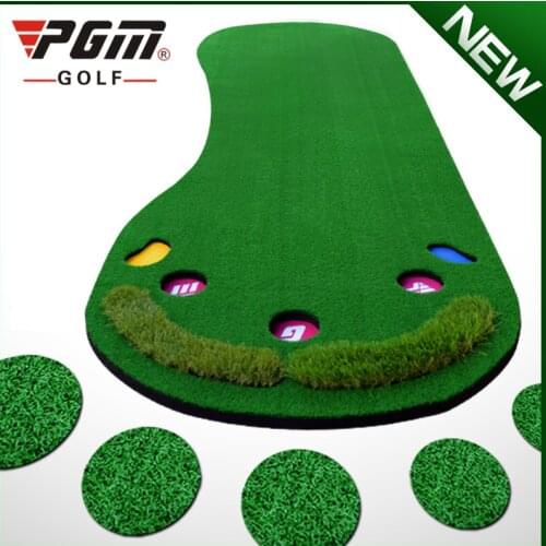 Increase The Version! PGM Indoor Golf Putting Mini Greens Home Practice Portable Putting Trainer Set Office Exercise Mat Kit Mat