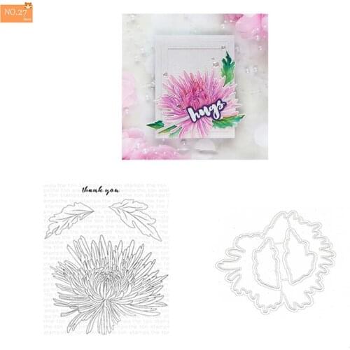 Flower Bud Die Cut Metal Cutting Dies Stencil Scrapbooking Embossing 2021 New Christmas Craft Stamps And Dies