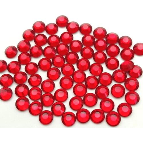 High Quality Red Crystal Glass Nails Rhinestones DIY Nail art decorations Manicure tools Accessories