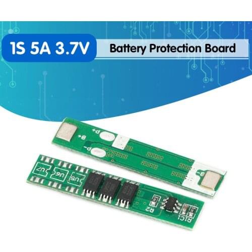 1S 5A 3.7V li-ion BMS PCM battery protection board pcm for 18650 lithium ion li battery