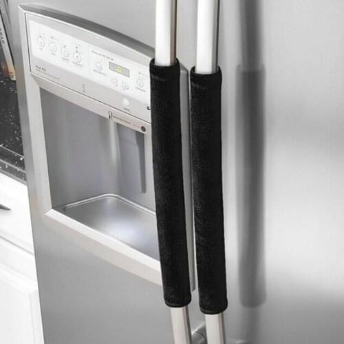 New 2 PCS Kitchen Appliance Handle Decor Smudges Door Refrigerator Fridge Oven Skid Resistance Handle Covers Protect