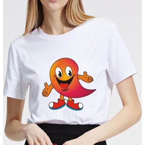 S-XXL Plus Size T Shirt Women Summer New Short Sleeve Fashion Cotton White Black Tee Shirt Femme Casual Loose Funny Tshirt Tops