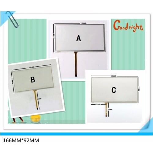 166*92 new 7 inch 6.95 inch 4 wire resistance touch-screen LCD panel 166MM*92MM TM070RDH01 C070VW03 V0