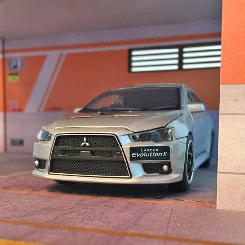 1:32 Mitsubishi Wing God Evo Ten Generations Six Door Sound And Light Metal Decoration Alloy Car Model Toy Car Boy Collection
