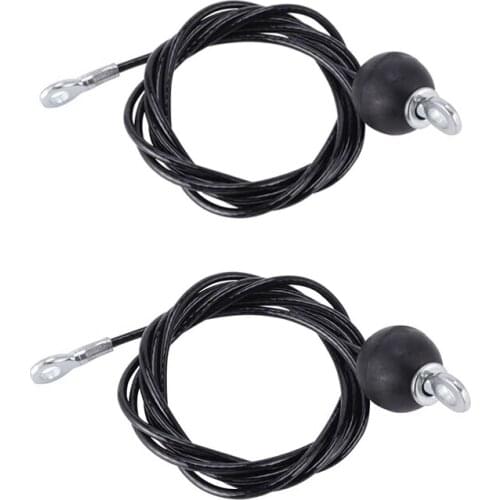 2 Pcs Gym Wire Rope Heavy Duty Steel Wirerope for Home Cable Machine Fitness Pulley Accessories, 1.4M & 1.8M