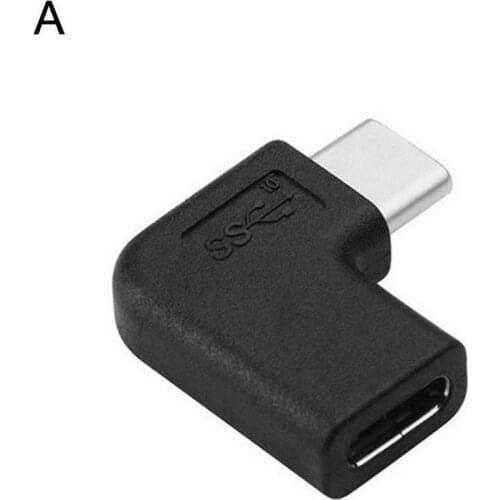 2PCS 90 Degree Right Angle USB 3.1 Type C Male to Female USB-C Converter Adapter for Smart Phone for Samsung S9 S8 Note 9