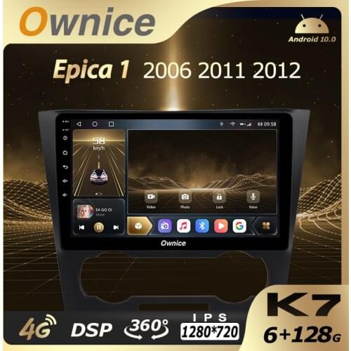 K7 Ownice Android 10.0 6G 128G Car Radio Stereo 360 Panorama for Chevrolet Epica 1 2006 2011 2012 Auto GPS DSP 1280*720 4G LTE