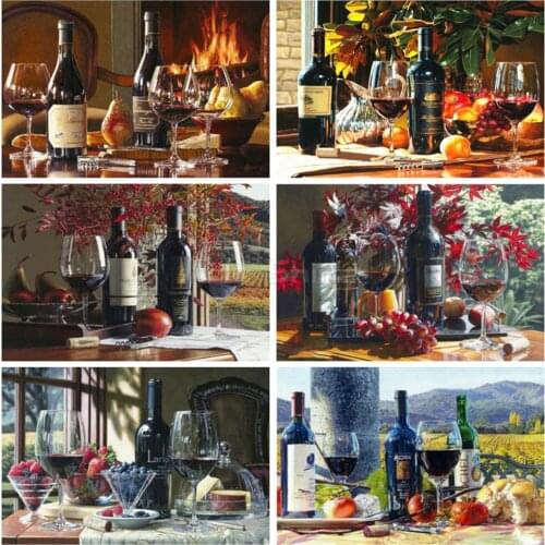 EverShine Diamond Painting 5D Landscape Cross Stitch Diamond Mosaic Liqueur Rhinestones Art Handwork Hobby Gift Wall Decor