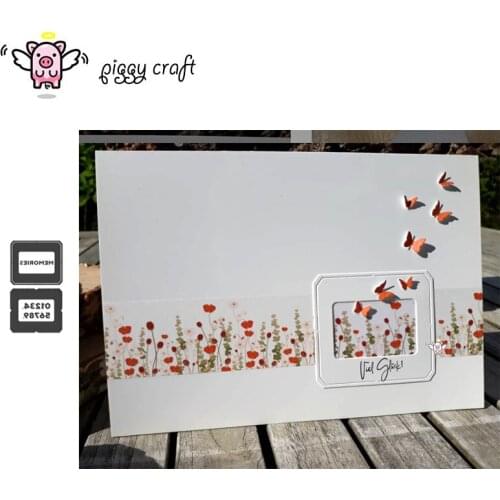 Piggy Craft metal cutting dies cut die mold Memories photo frame Scrapbook paper craft knife mould blade punch stencils dies