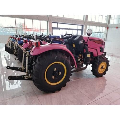 Tractor 50HP Warm House Orchard Garden Farm Hydraulic Tractor Agricultural Machinery Rainbow Colors SY504G