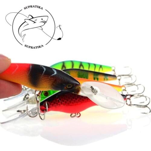 3D Eyes Freshwater High Quality Fishing Lure Hard Bait 9cm/6.6g Artificial Minnow Anti-Corrosion Bionic Plastic Fishing Bait