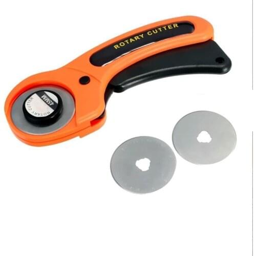 LeatherCraft 45mm Rotary Cutter Leather Cutting Tool Fabric Cutter Circular Blade DIY Patchwork Sewing Quilting Fit Olfa Cut New