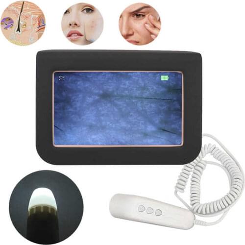 50X 200X Magnifier Skin Analyzer Scalp Hair Follicle Detector Moisture Oil Content Microscope Monitor Blackhead Acne Mark Tester