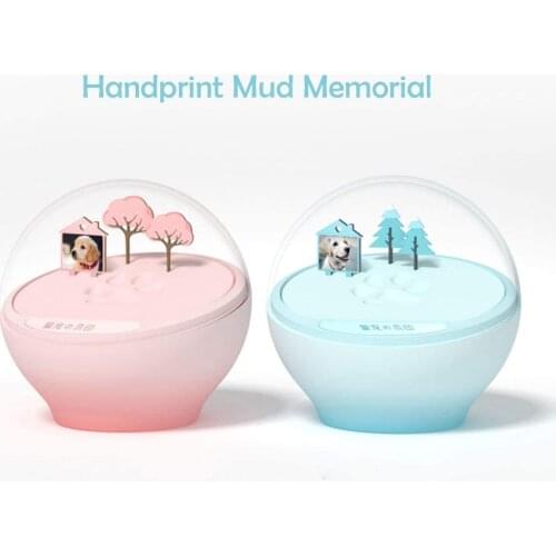 Newborn Baby Handprint Mud Memorial Gift Non-Toxic. Air-Dries Soft, Light and Uncrackable also for Dogs, Cats & Other Pets