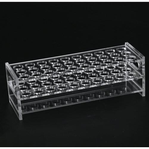 1piece/lot Plastic Test Tube Rack Holder, Organic glass test tube stand support, rack for tubes Diameter 13mm 30/40/50holes