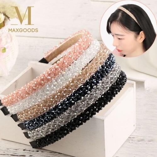 1 Pcs Fashion Crystal Metal Hairband Lady Girls Bling Headband Rhinestone Hair Band Wedding Bridal Hair Accessories Jewelry