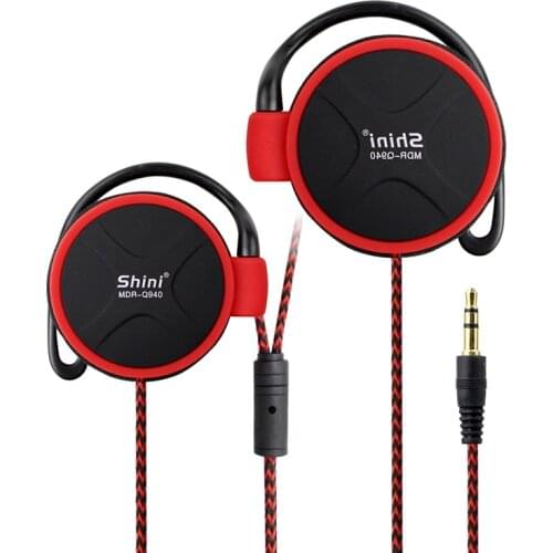 Shini Q940 3.5mm Wired Headphones HiFi Heavy Bass Noise Cancelling Earphones EarHook Gaming Headset For Xiaomi Huawei Mp3 Player