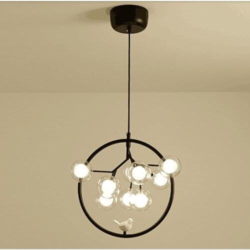 Nordic firefly chandelier creative cloakroom clothing store bedroom bedside aisle staircase personalized Glass Chandelier