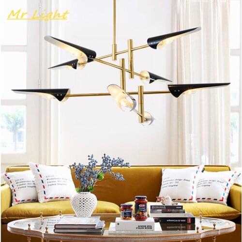 Modern Luxury Chandeliers Lamp Nordic Europe Hanging Lamps Dinning Room Living Room Bedroom LED Chandelier Lighting Luminaries