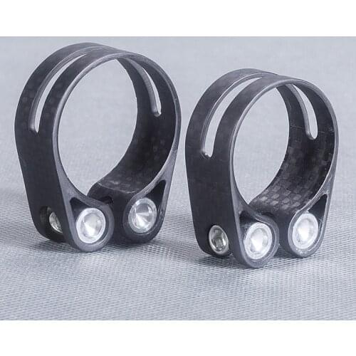 14g/Peice 3K Matte Carbon Fiber Bike Seatpost Clamp Road/Mtb Bicycle Seat Post Clamp 34.9/31.8MM