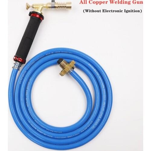 All Copper Welding Gun Liquefied Gas Welding Torch Kit With Hose For Soldering Cooking Brazing Heating Lighting With 2.5m Hose