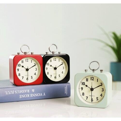 Quiet Silent Small Bedroom Simple Alarm Clock Kids Desk Wake-up Light Luminous Alarm Clock Unique Modern Table Clocks New II50NZ