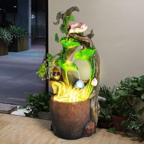 Water fountain humidifier Home Furnishing Decor living room water landscape of European garden decoration crafts business gifts