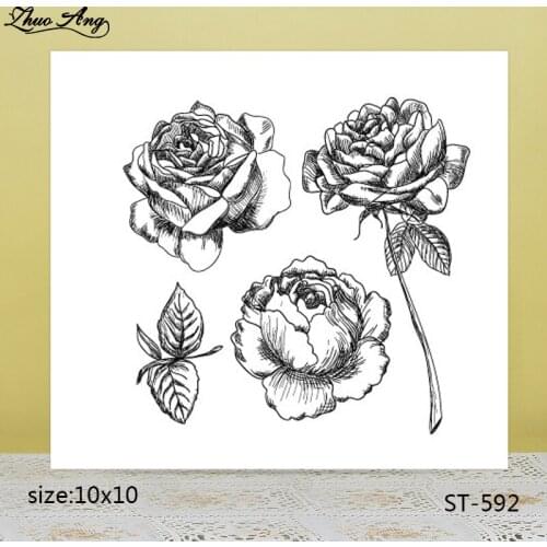 ZhuoAng ST-592 transparent silicone stamp / stamp DIY scrapbook / photo album decorative transparent seal