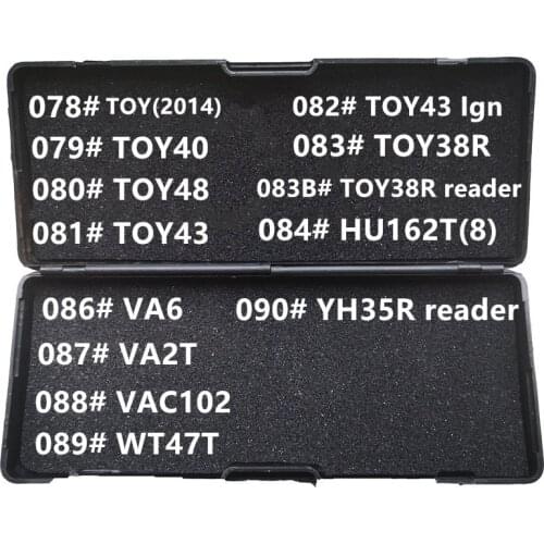 078-090# Lishi 2 in 1 TOY2014 TOY40 TOY48 TOY43 TOY38R HU162T8 VA6 VA2T VAC102 WT47T YH35R reader Locksmith Tools For All Types