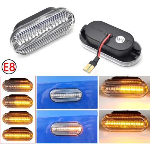 2 pieces Led Dynamic Side Marker Turn Signal Light Sequential Blinker Light For Volkswagen VW Bora Golf 3 4 Passat 3BG Polo SB6