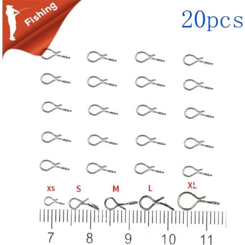 20Pc Disconnect Fish Wartels Snap Fly Pin Lokking Hook Quick Change From Connect Security Ring Connector Tool AccessoriesFishing