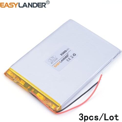 3pcs/Lot 4572100 3.7V 2700mAH lithium polymer rechargeable battery for 7.8 inch Pipo Ainol Crystal II Elf II Venus Tablet PC