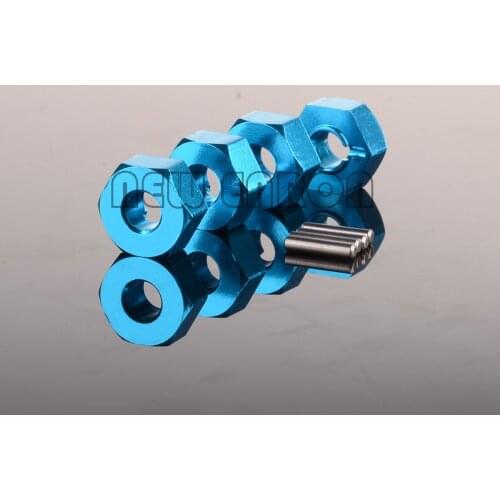 4Pcs 1:10 RC Car Aluminum 12MM Wheel Hex Hub & PIN 5MM Thickness For Rc Car Part 1/10 Tamiya CC01 CC-01 4WD Buggy Upgrade Parts