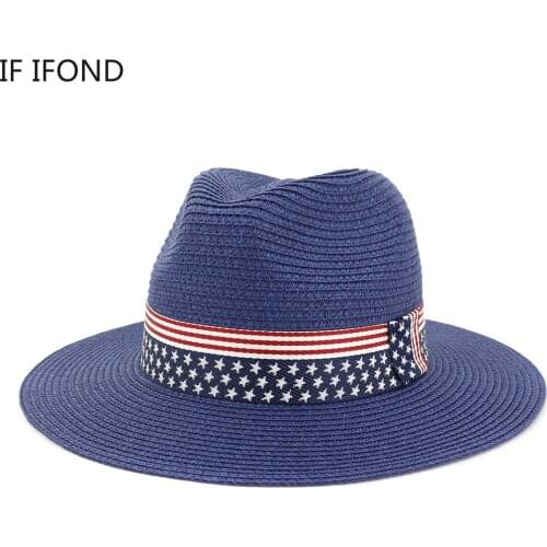 60CM Casual Summer Hats For Women British Style Holiday Jazz Beach Straw Panama Hat Sunshade Visors Hats Wholesale