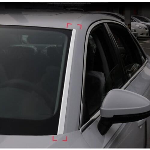 Stainless steel car front window trims for audi a4 b9 2016 2017 2018