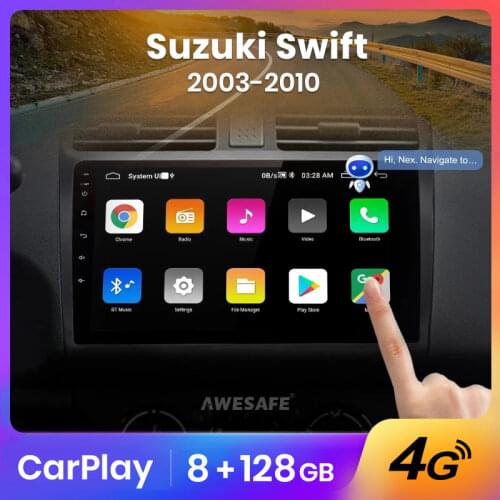 AWESAFE PX9 For SUZUKI SWIFT 2003 - 2010 Car Radio Multimedia Video Player Navigation GPS No 2 din 2din DVD Android 10