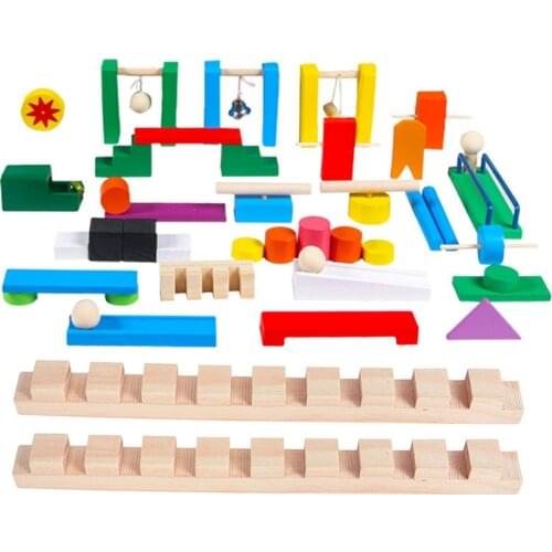 Wooden Colored Domino Institution Accessories for Children Wood Dominoes Board Game Blocks Bricks Educational Toys Dominos Gifts