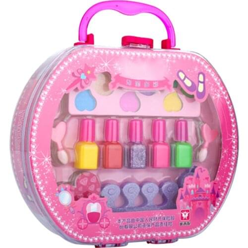 Toys Cosmetic Make Up Pretend Play Set Suitcase For Princess Dress Up Accs