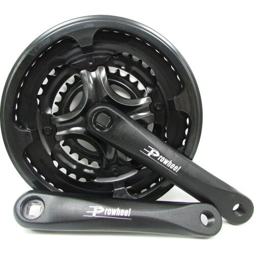 PROWHEEL Bicycle Crank set 7/8/9 Speed 28T 38T 48T 170mm Aluminum Alloy mtb Tooth Plate Sprocket Bike Accessories