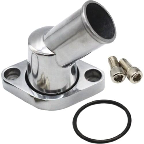 45° Water Neck Thermostat Housing for Chevy SBC BBC 307 327 472 409 Engines