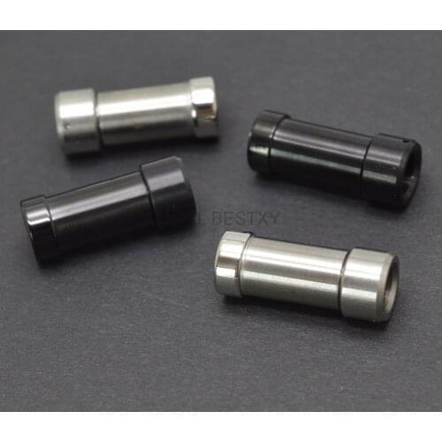 Stainless Steel Bayonet Clasp Hole 6mm Leather Cord Bracelet Clasps Pushlock Buckle DIY Necklace Jewelry Making Parts Supplies