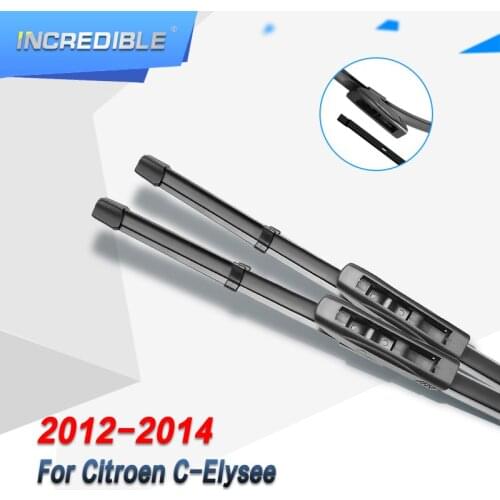 INCREDIBLE Wiper Blades for Citroen C-Elysee C Elysee Built in Vigo of Spain Fit Bayonet Arms 2012 2013 2014