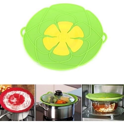 New Arrival Kitchen Cooking Gadgets 1 pcs Silicone Anti-overflow Lid Spill Stopper Pot Cover Oven Cooking Safe For Pot/Pan Cover