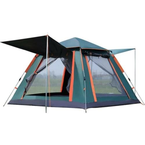 Automatic double outdoor tent camping tent 3-4 people camping outdoor tent roof Quartet