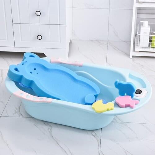 Floating Water Pad Non-slip Sponge Mat Baby Bathing Bed Sponge Bath Bed Thickening Baby Bath Bath Frame Newborn Bath