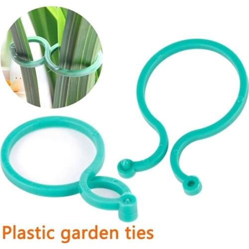 50PCS Plant Clips Garter Plants Tomato Clip Reusable Garden Plant Support Rill Greenhouse Plant Seeding Vines Clamp